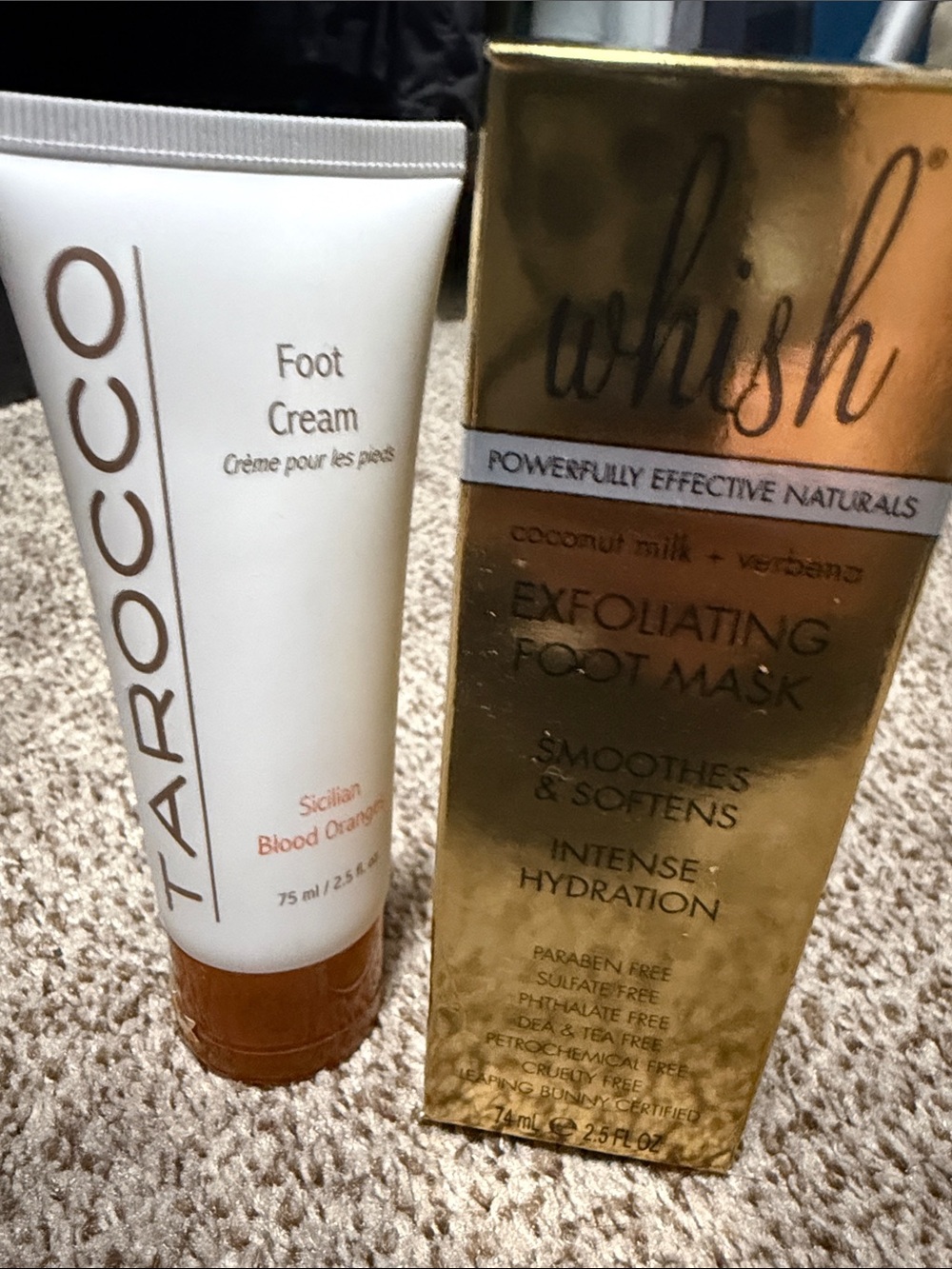 NEW! Whish Exfoliating Foot Mask & Tarocco Foot Cream - Blood Orange